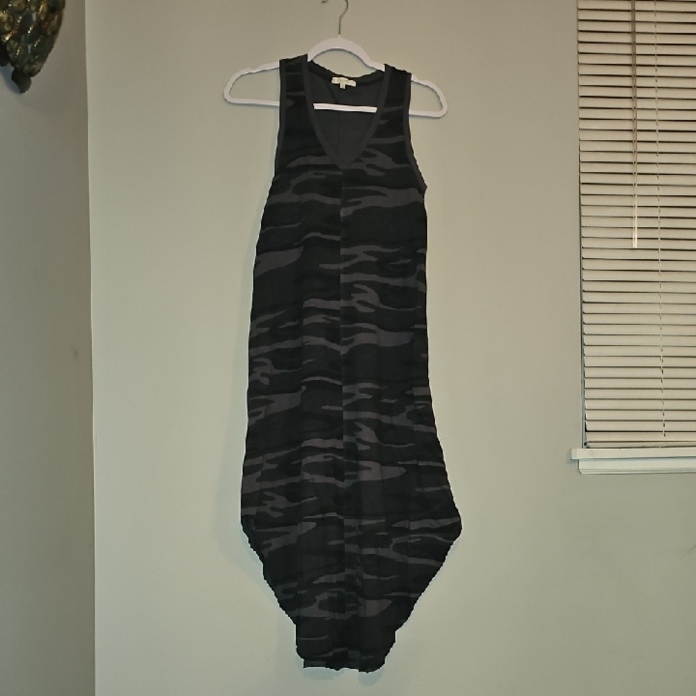 Z Supply Womens Sz XS Camo Long Maxi Dress!! Oversized